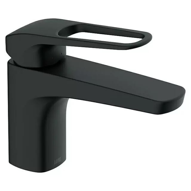 LENZ Waschtischarmatur »INOA«, 3/8", Messing, schwarz-matt