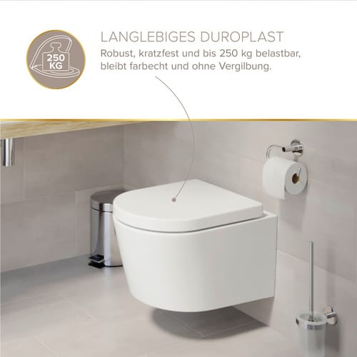 LENZ WC-Sitz »MELVA«, Duroplast, weiß - weiss