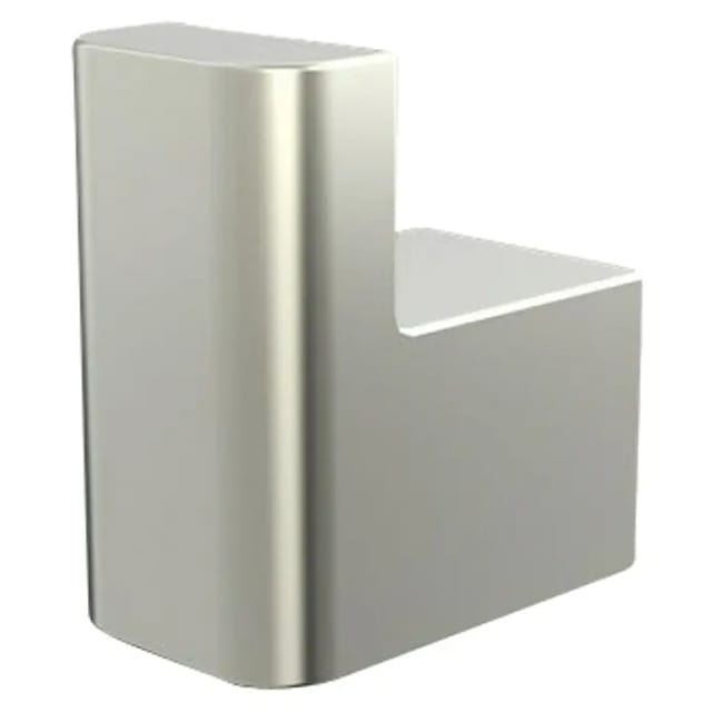 LENZ Handtuch-Haken »PEARL«, Nickel-matt, Montageart: Bohren - silberfarben