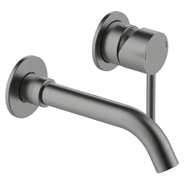 LENZ Unterputzarmatur »BOW²«, Messing, graphitfarben - grau
