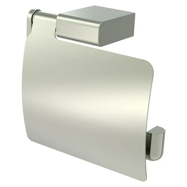 LENZ Toilettenpapierhalter »PEARL«, Nickel-matt, Montageart: Bohren - silberfarben