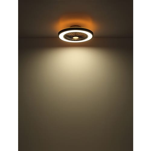 GLOBO LIGHTING LED-Deckenventilator »BLIZZAK«, Ø54 cm, Kunststoff, schwarz