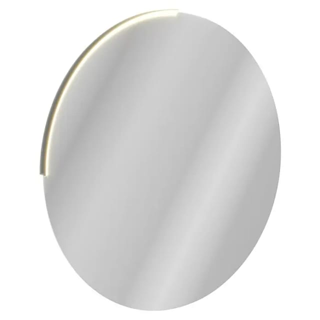 FACKELMANN Spiegelelement, rund mit Moon-Leuchte LED, BxHxT 80x80x0,6 cm - silberfarben