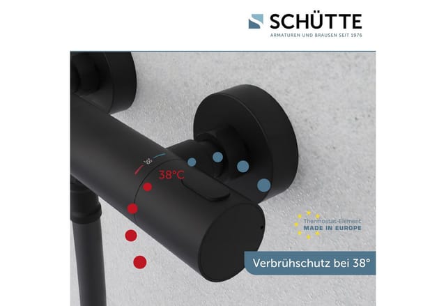 SCHÜTTE Duscharmatur »LOS ANGELES«, Schwarz matt