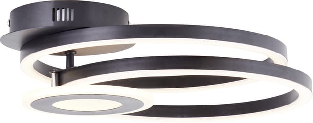 BRILLIANT LED-Deckenleuchte »Bray«, 21W, 2310lm, 3000K, Metall/Kunststoff, schwarz