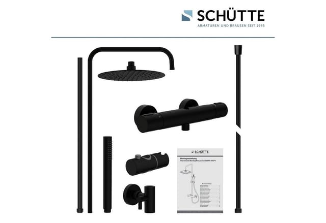 SCHÜTTE Brause »AQUADUCT«, Schwarz mattarmatur