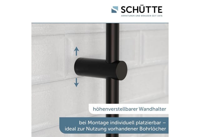 SCHÜTTE Brause »ADRIA«, Schwarz mattarmatur