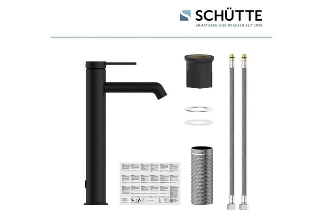 SCHÜTTE Waschtischarmatur »LOS ANGELES«, Schwarz matt, für Aufsatzwaschbecken