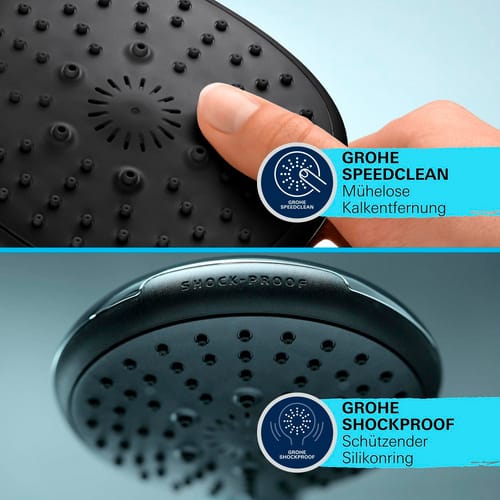GROHE Brausestange »Vitalio Comfort 110«, Set, 2 Strahlarten (Jet, Rain), chromfarben - silberfarben