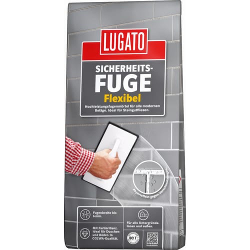 LUGATO Fugenmörtel »FLEXIBEL«, 5 kg - grau