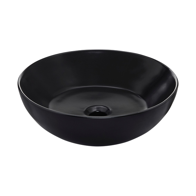 SCHÖNER WOHNEN KOLLEKTION Aufsatzwaschbecken »Beco«, BxHxT: 38 x 12 x 38 cm, Keramik, mattschwarz