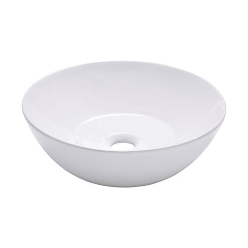 SCHÖNER WOHNEN KOLLEKTION Aufsatzwaschbecken »Beco«, BxHxT: 38 x 12 x 38 cm, Keramik, weiß - weiss