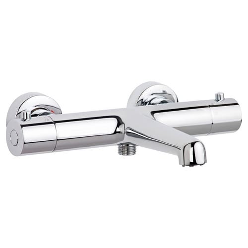 SCHÖNER WOHNEN KOLLEKTION Wannenthermostat »Dicu«, BxHxL: 22,2 x 6 x 27 cm, Metall, chrom - silberfarben