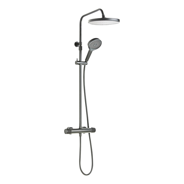 SCHÖNER WOHNEN KOLLEKTION Duschsystem, BxHxL: 37 x 114 x 31,5 cm, Metall, industrial - grau