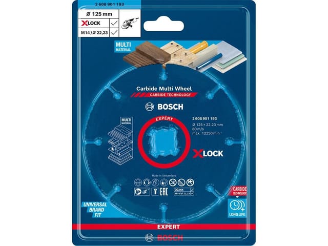 BOSCH Trennscheibe »EXPERT Multi «, 125 x 22,23 mm, X-Lock - bunt