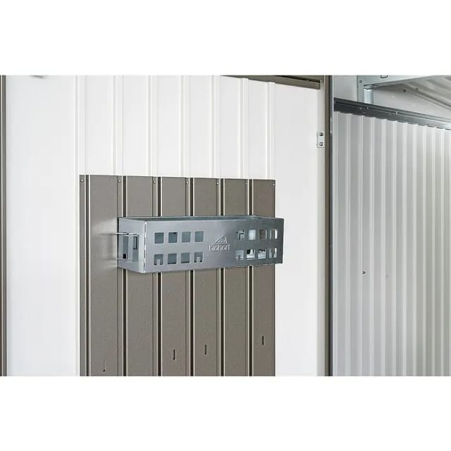 BIOHORT Aufbewahrungskorb, BxHxT: 34 x 9,5 x 10 cm, für Gerätehäuser und Geräteschränke, 2 Stück, grau