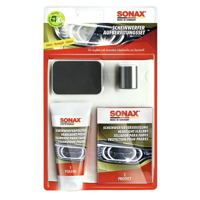 SONAX Aufbereitung, Scheinwerfer, LxBxH: 180x48x300 mm, für 2 Anwendungen - transparent