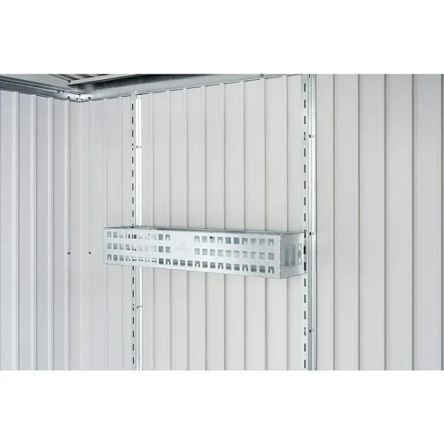 BIOHORT Aufbewahrungskorb, BxHxT: 72 x 11 x 16 cm, für Gerätehäuser und Geräteschrank, 2 Stück, grau