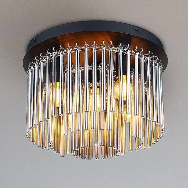 GLOBO LIGHTING Deckenleuchte »GORLEY«, D: 32 cm H: 23 cm, E14, 40W, ohne Leuchtmittel - grau
