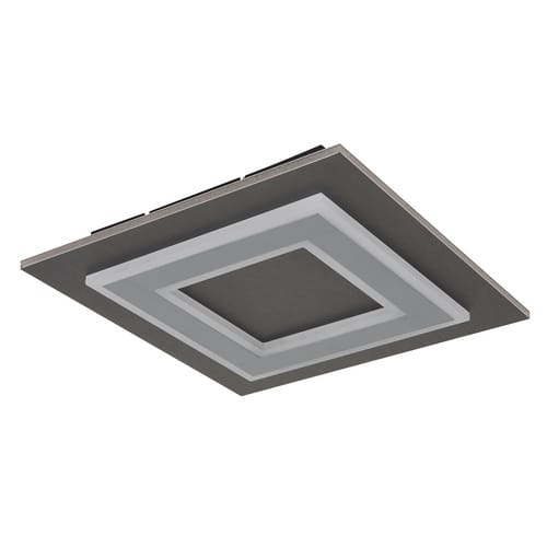 GLOBO LIGHTING Deckenleuchte »JAYDEN«, 32 x 32 x 5,5 cm, inkl. Leuchtmittel, 24W, 3000K - grau