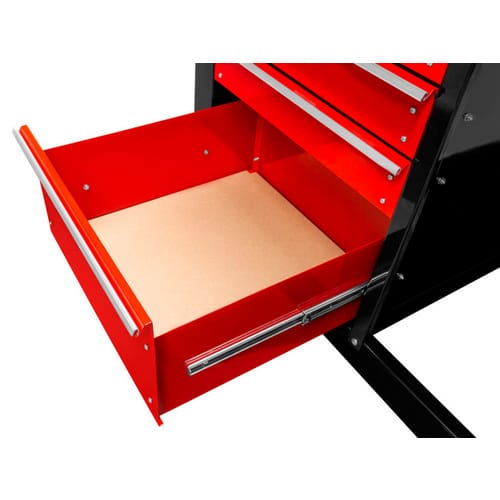 HOLZMANN-MASCHINEN Werkbank »WT39«, mit Lochwand und Staufächer, schwarz/rot