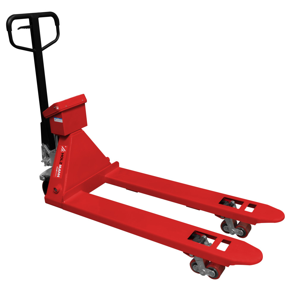 HOLZMANN-MASCHINEN Hubwagen »HUB30KG«, mit Wiegeeinrichtung und Akku, max 300 kg - rot Bild 4