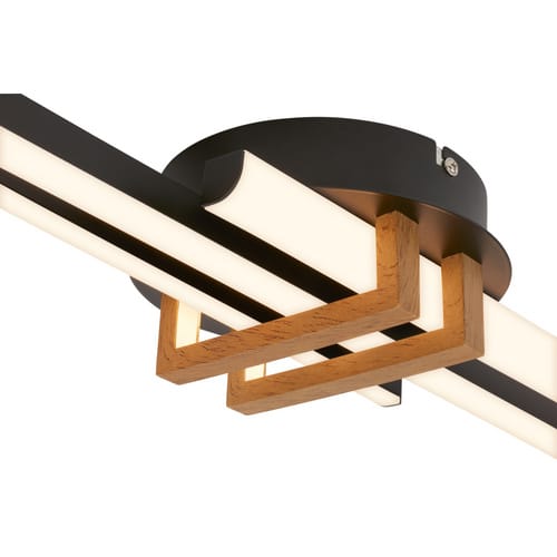 BRILONER Leuchte, LED Deckenleuchte, 21 W, schwarz