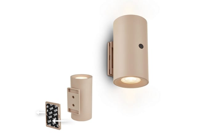 BRILONER Leuchte, LED Wandleuchte, 2 W, beige
