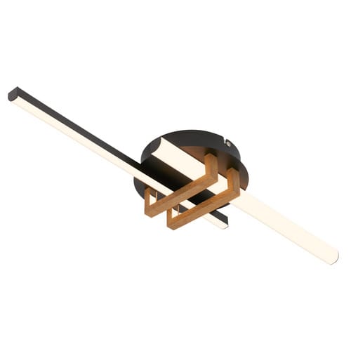 BRILONER Leuchte, LED Deckenleuchte, 18 W, holzfarben - braun
