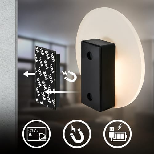 BRILONER Leuchte, LED Akku Wandleuchte, 2,5 W, goldfarben