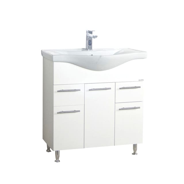 VCM Waschplatz-Set »Lisalo«, BxHxT: 75 x 81 x 45 cm - weiss