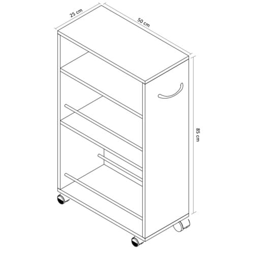 VCM Küchenwagen »Tusal«, braun
