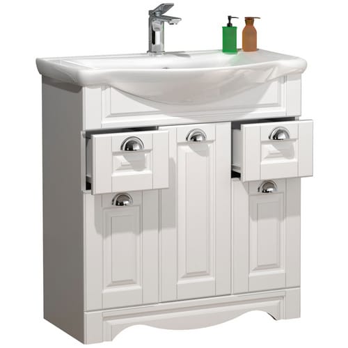 VCM Waschplatz-Set »Casalo«, BxHxT: 75 x 81 x 45 cm - weiss