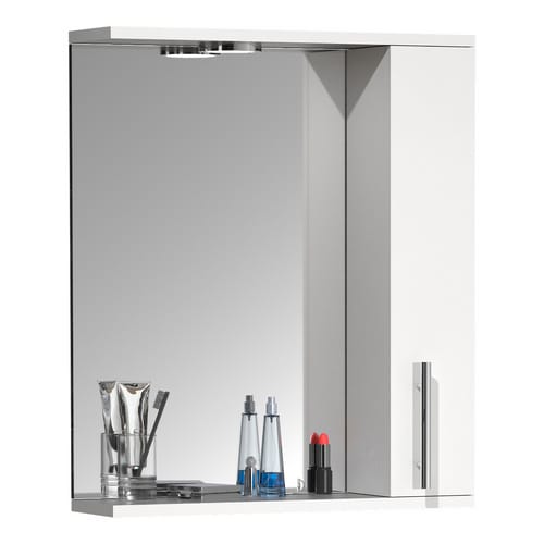 VCM Spiegelschrank »Lisalo M«, BxHxT: 50 x 60 x 14 cm - weiss