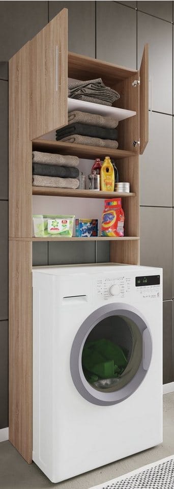 VCM Waschmaschinenschrank »Jutas«, braun