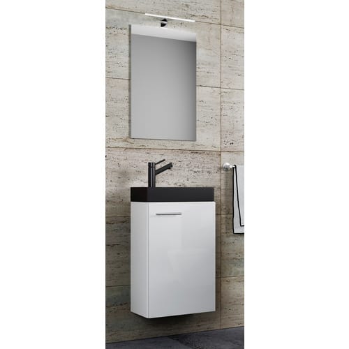 VCM Waschplatz-Set »Slito«, BxHxT: 41 x 130 x 22 cm - weiss