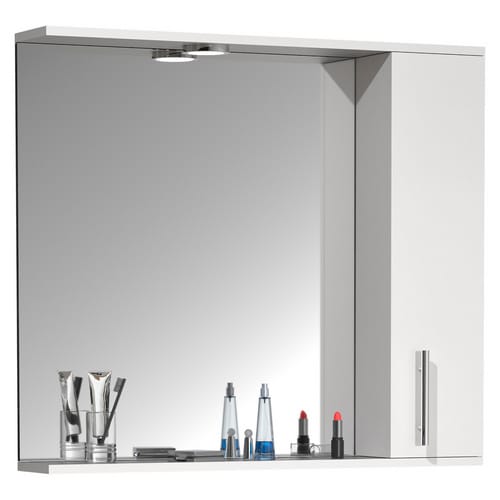 VCM Spiegelschrank »Lisalo XL«, BxHxT: 75 x 71 x 14 cm - weiss