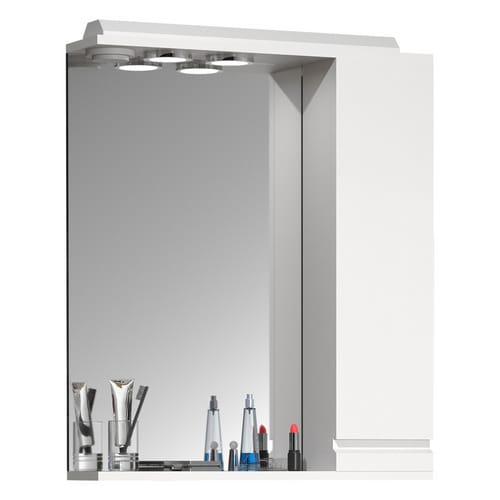 VCM Spiegelschrank »Silora L«, BxHxT: 60 x 71 x 14 cm - weiss