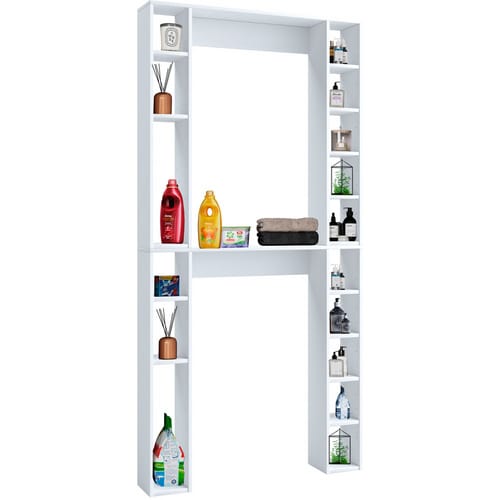VCM Waschmaschinenschrank »Tinoli«, BxHxT: 98 x 200 x 18 cm - weiss