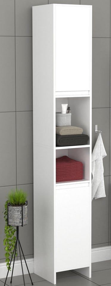 VCM Hochschrank »Malira«, BxHxT: 30 x 189 x 30 cm - weiss