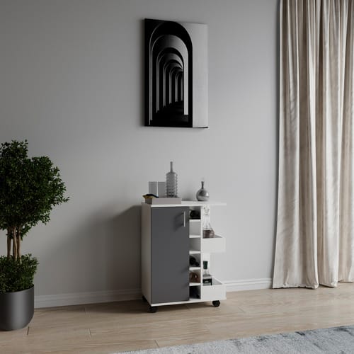 VCM Küchenwagen »Esilo M«, BxHxT: 63 x 85 x 40 cm - grau
