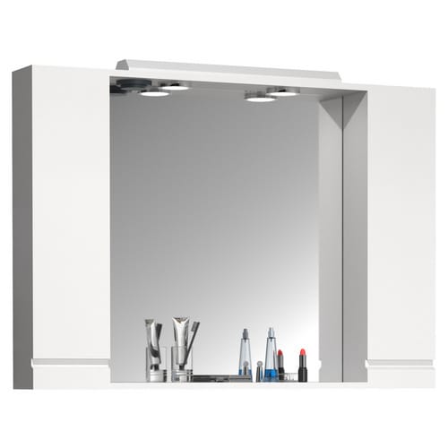 VCM Spiegelschrank »Silora XL«, BxHxT: 100 x 71 x 14 cm - weiss