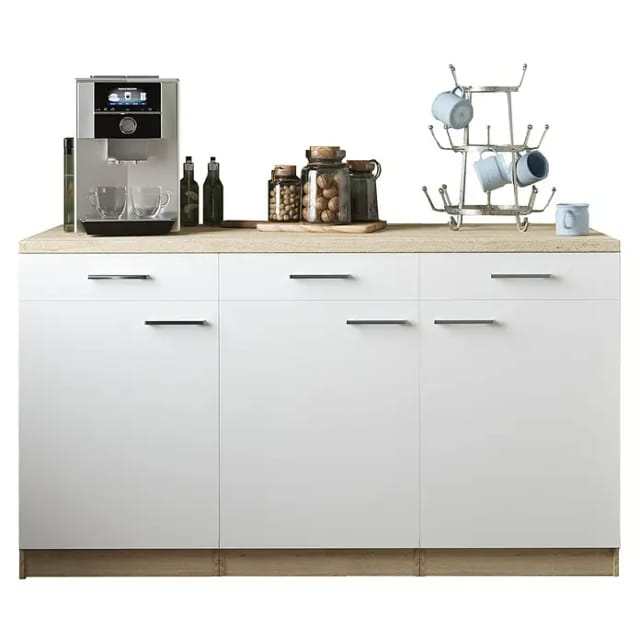 RESPEKTA Küchenzeile »Merle«, BxHxT: 150 x 85 x 85 cm, weiß - weiss