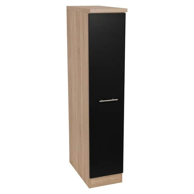RESPEKTA Apothekerschrank »Merle«, BxHxL: 30 x 144,8 x 60 cm, schwarz/eichefarben