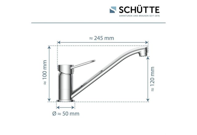 SCHÜTTE Spültischarmatur »BIRTE«, Chrom - silberfarben