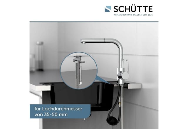 SCHÜTTE Spültischarmatur »DESIGN RING«, Chrom - silberfarben