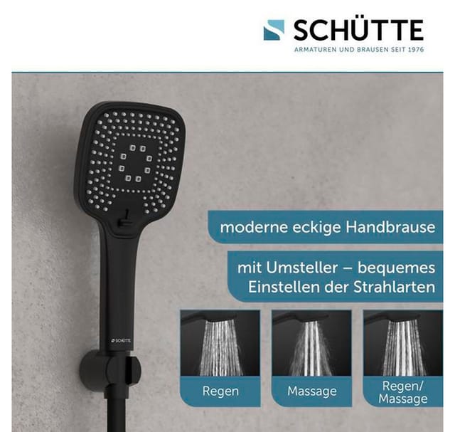 SCHÜTTE Handbrause »RAVENNA«, Schwarz