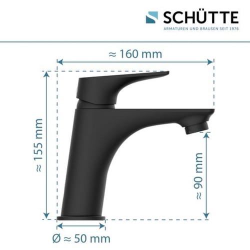 SCHÜTTE Waschtischarmatur »BOSTON«, Schwarz