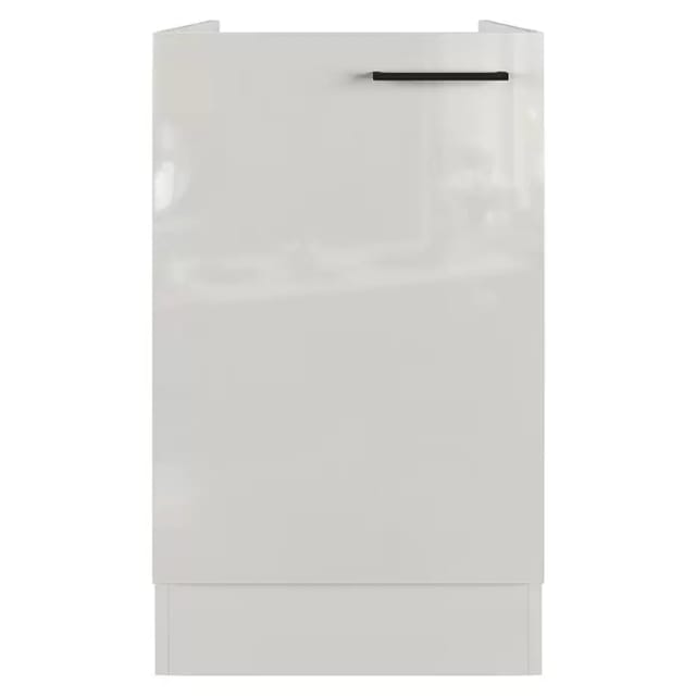 Flex-Well Küchenunterschrank, »Lund«, Bügelgriff, LxBxH: 50x85 cm, lichtgrau glänzend