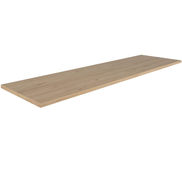Flex-Well Arbeitsplatte, »Lund«, LxBxH: 210x60x2,8 cm, Cosmopolitan Eiche - braun